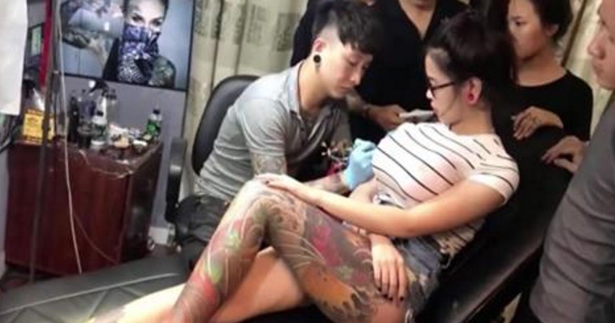 Chinese fuck you tatoo
