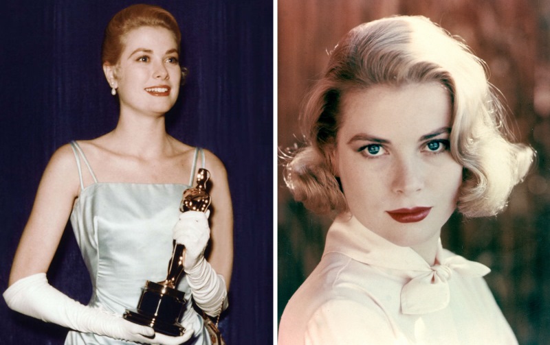 Grace Kelly 1954 mit ihrem Oscar fџr "Ein MЉdchen vom Lande" (The Country Girl, USA 1954, Regie: George Seaton), Best Actress /Portrait PortrЉt Personen, Auszeichnung, Ehrung, Preis, Filmpreis, Academy Award