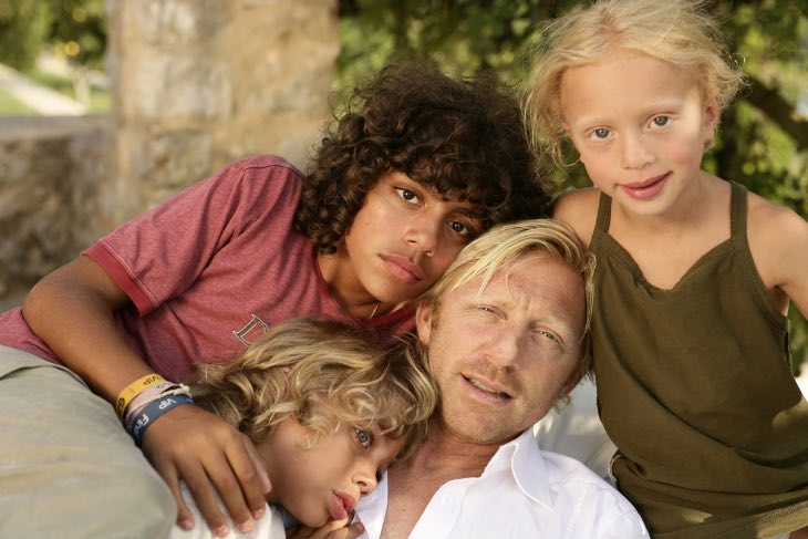 Boris Becker mit Kindern